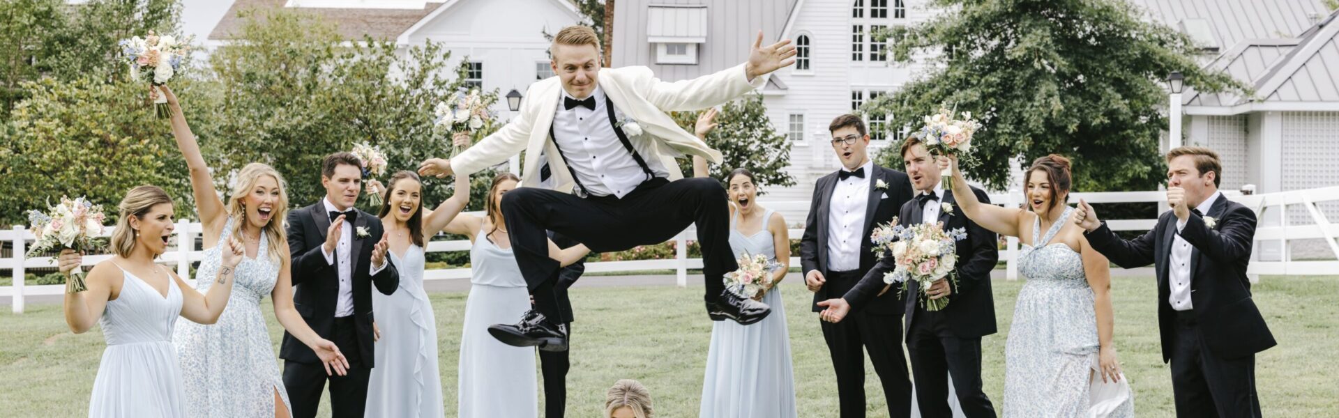 A Blue And White Wedding That Was ‘A True Bacchanalia’