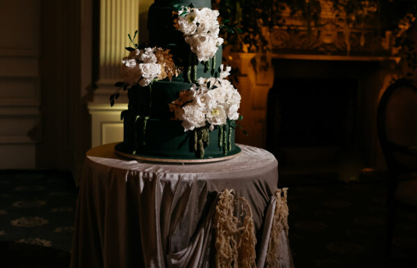 Ballroom wedding at the Park Savoy Estate at Florham Park NJ with tons of Irish details like a green cake, Guinness station and Irish step dancers.