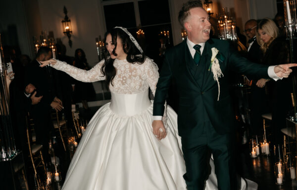 Ballroom wedding at the Park Savoy Estate at Florham Park NJ with tons of Irish details like a green cake, Guinness station and Irish step dancers.