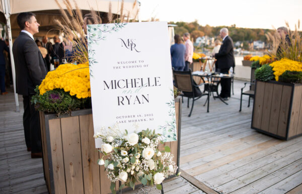 A Lake Mohawk Country Club wedding.