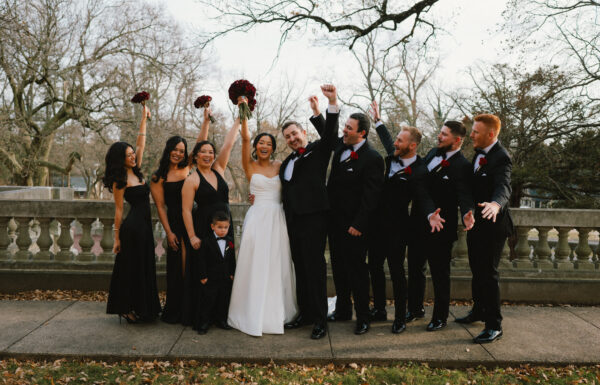 A wedding at Elkins Estate in Pennsylvania.