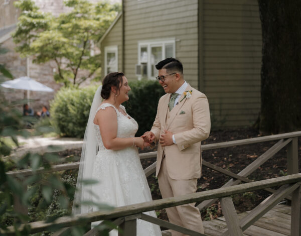 A wedding at the Inn at Millrace Pond.