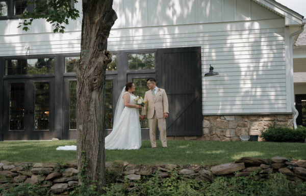 A wedding at the Inn at Millrace Pond.