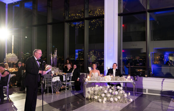 A Candlelit Winter Wedding With Stunning NYC Views at Hudson House