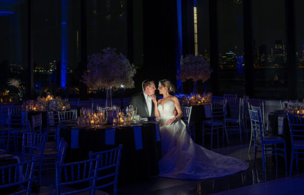 A Candlelit Winter Wedding With Stunning NYC Views at Hudson House
