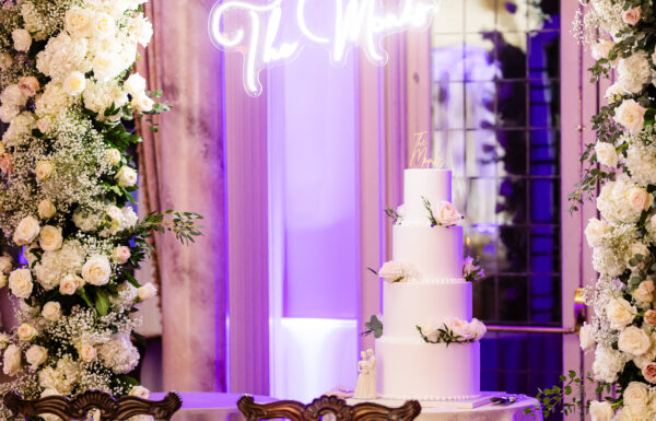 Mini Limoncello Favors & a Cascading Florals at Pleasantdale Château