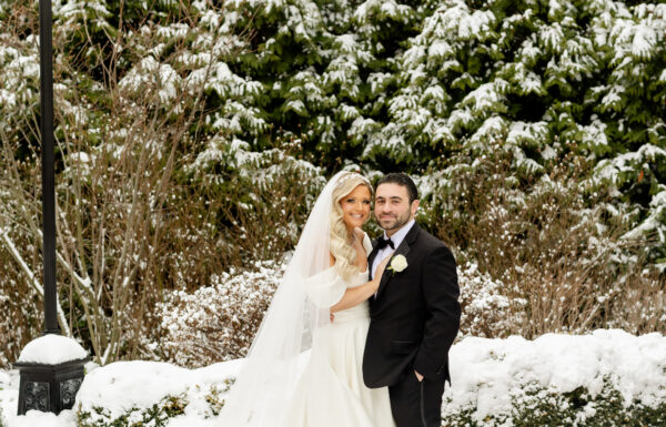 Carolers, Emerald Green Velvet & a First Look Under Snow-Covered Pines at The Park Savoy Estate