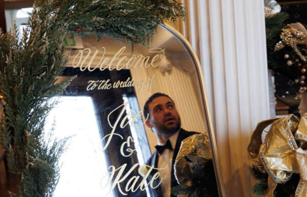 Carolers, Emerald Green Velvet & a First Look Under Snow-Covered Pines at The Park Savoy Estate
