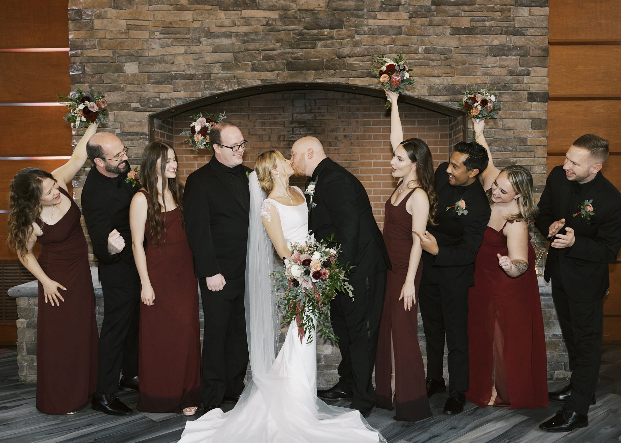 A gothic-inspired wedding.