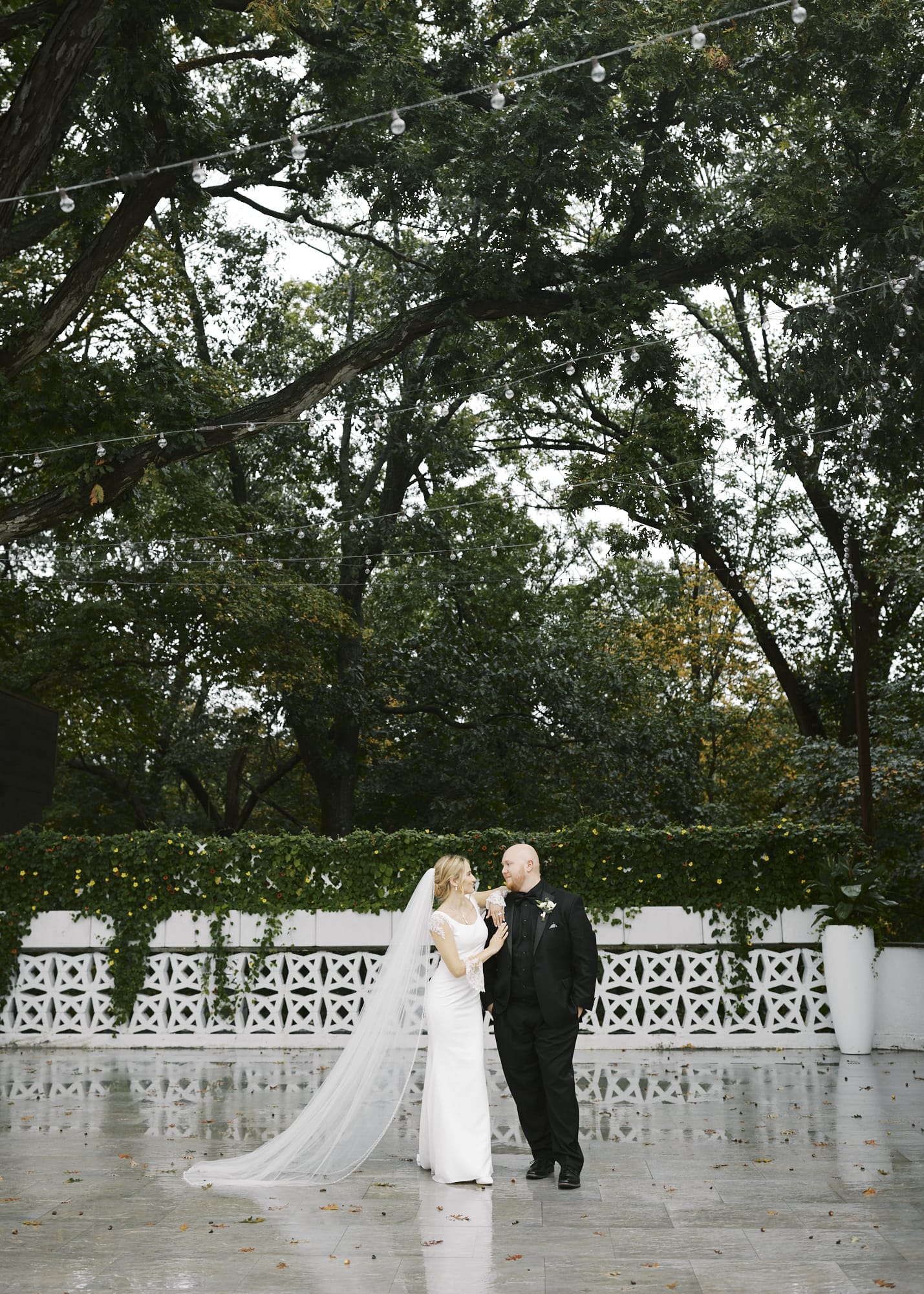 A gothic-inspired wedding.