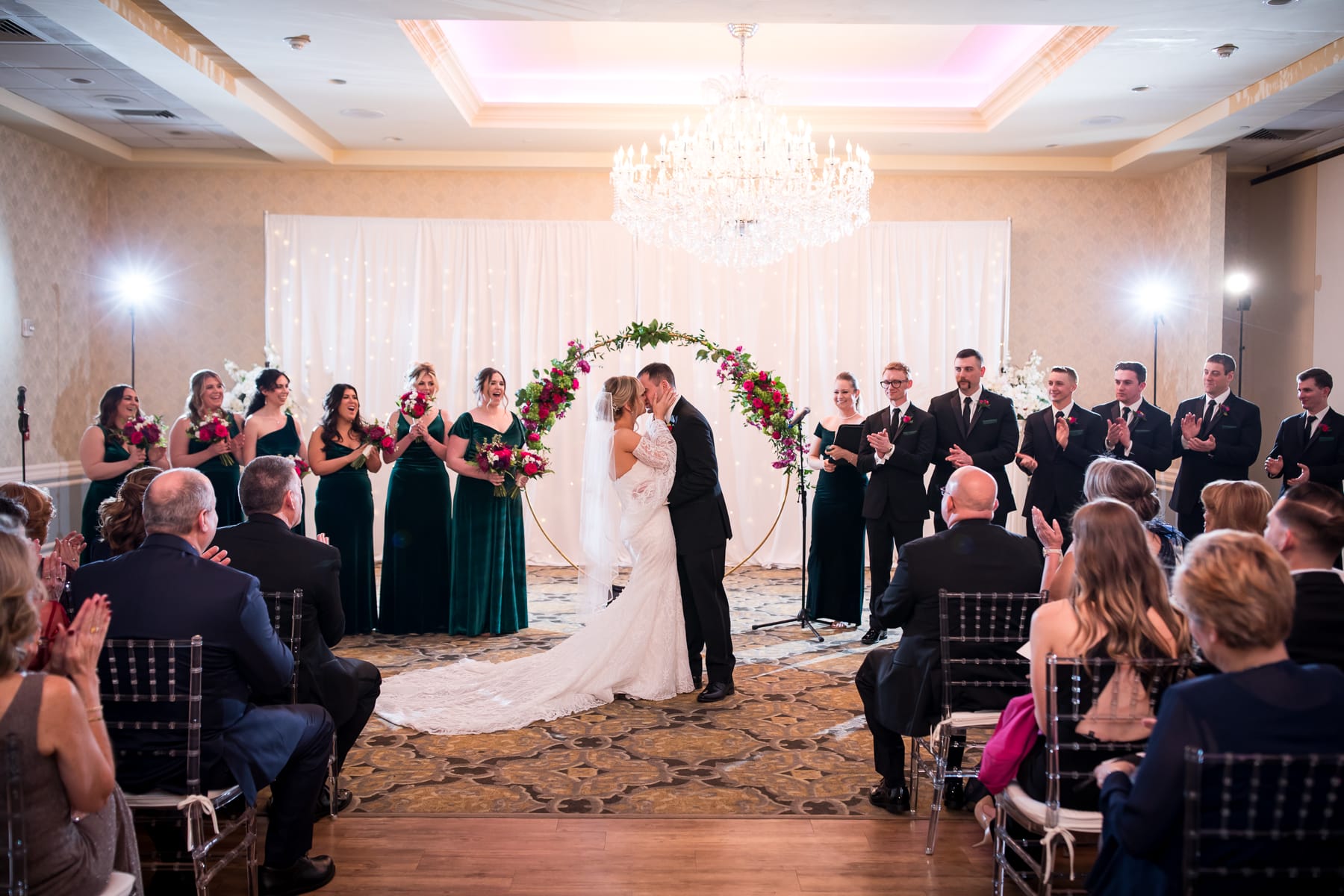 A Crystal Ballroom wedding.