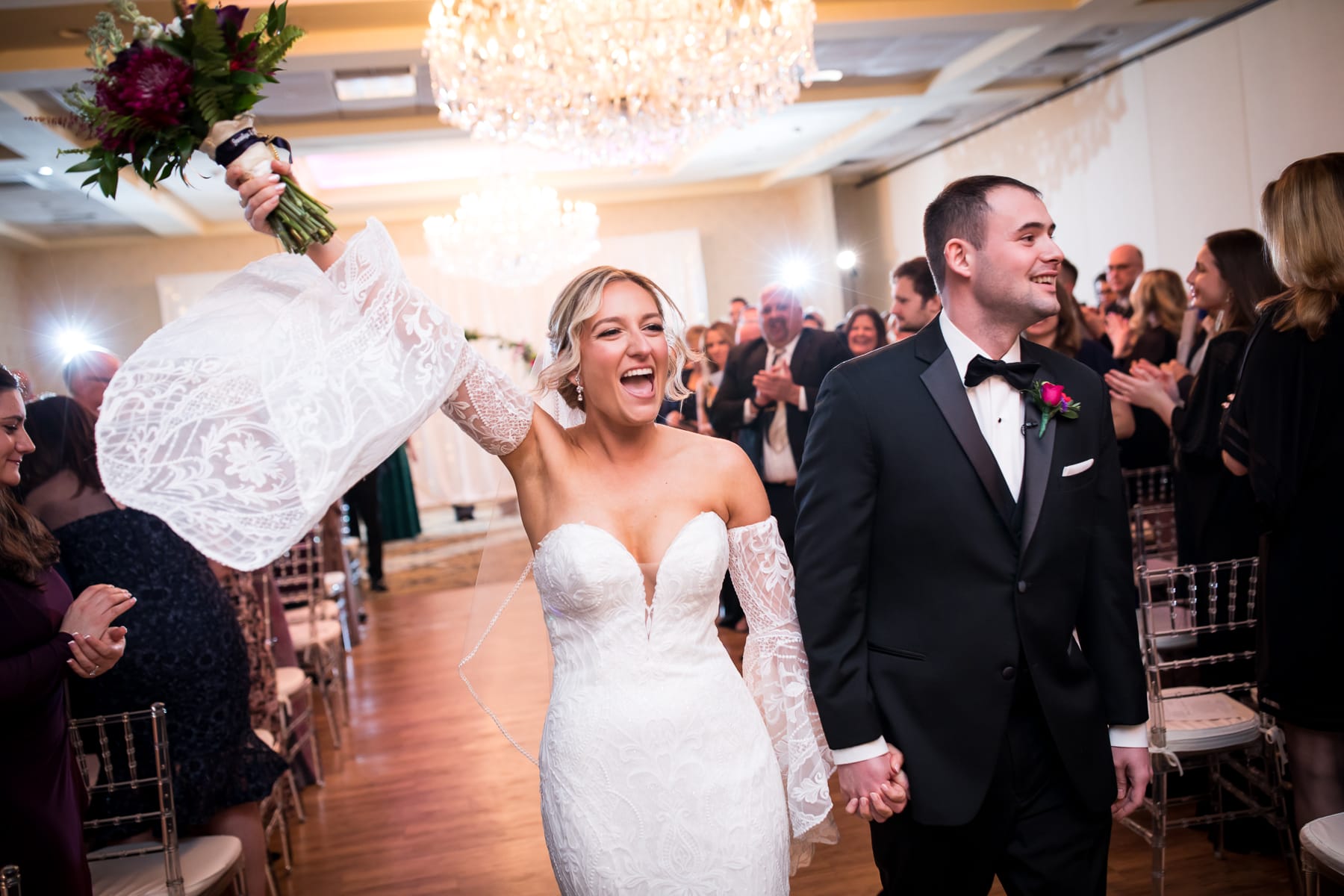 A Crystal Ballroom wedding.