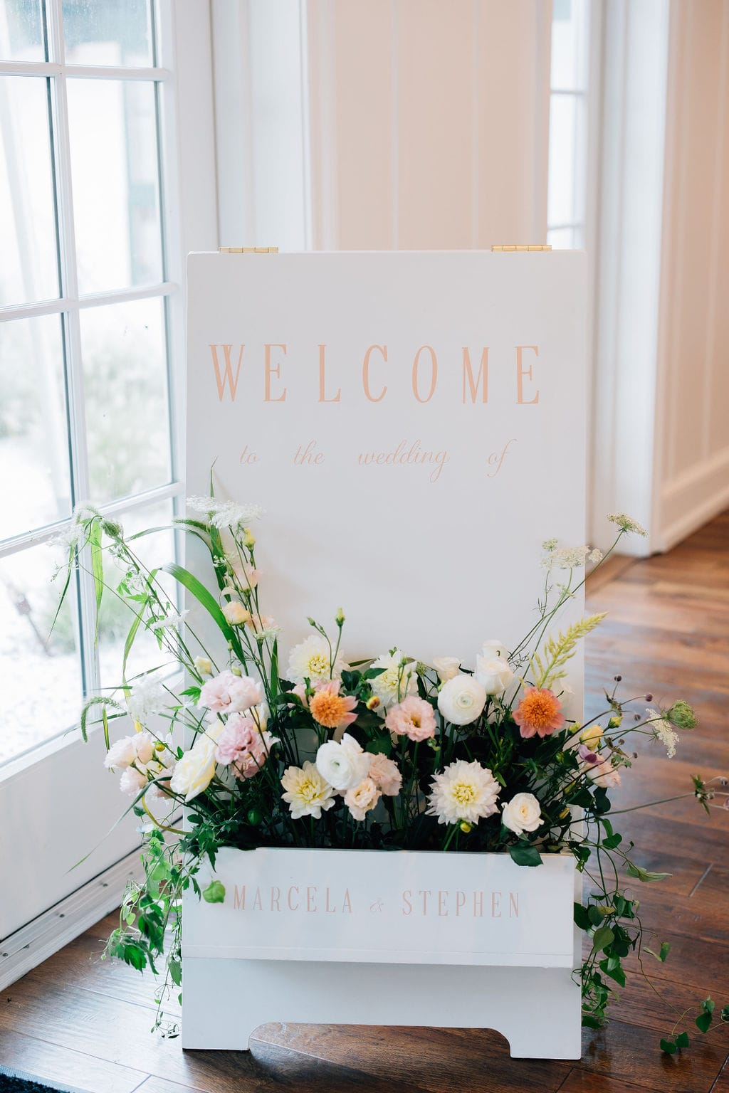 An elegant wedding at Linwood Country Club with a pastel palette.