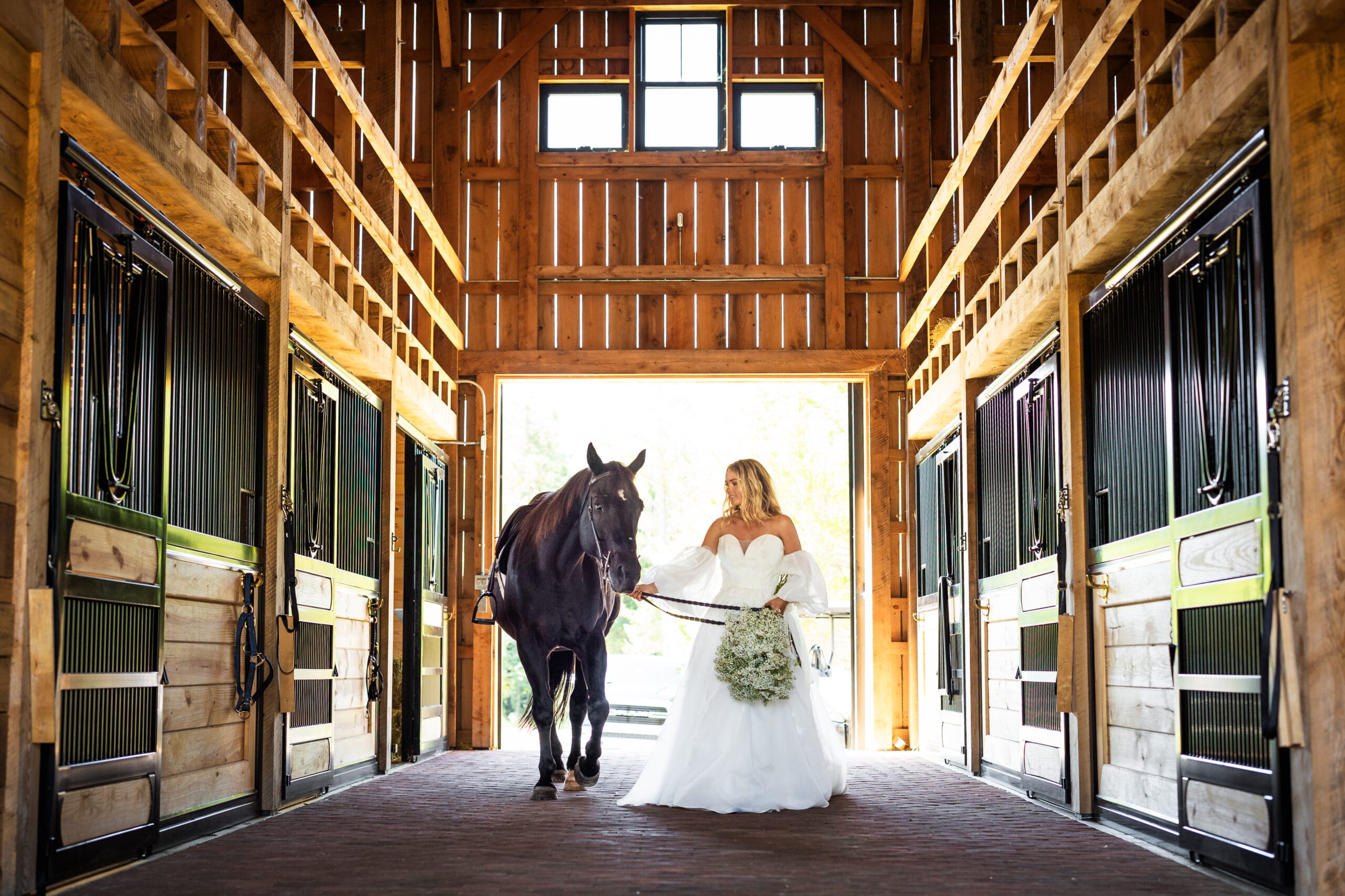 Bride at Farm on Main