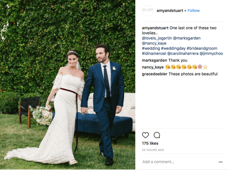 Pictures from Idina Menzel's Wedding