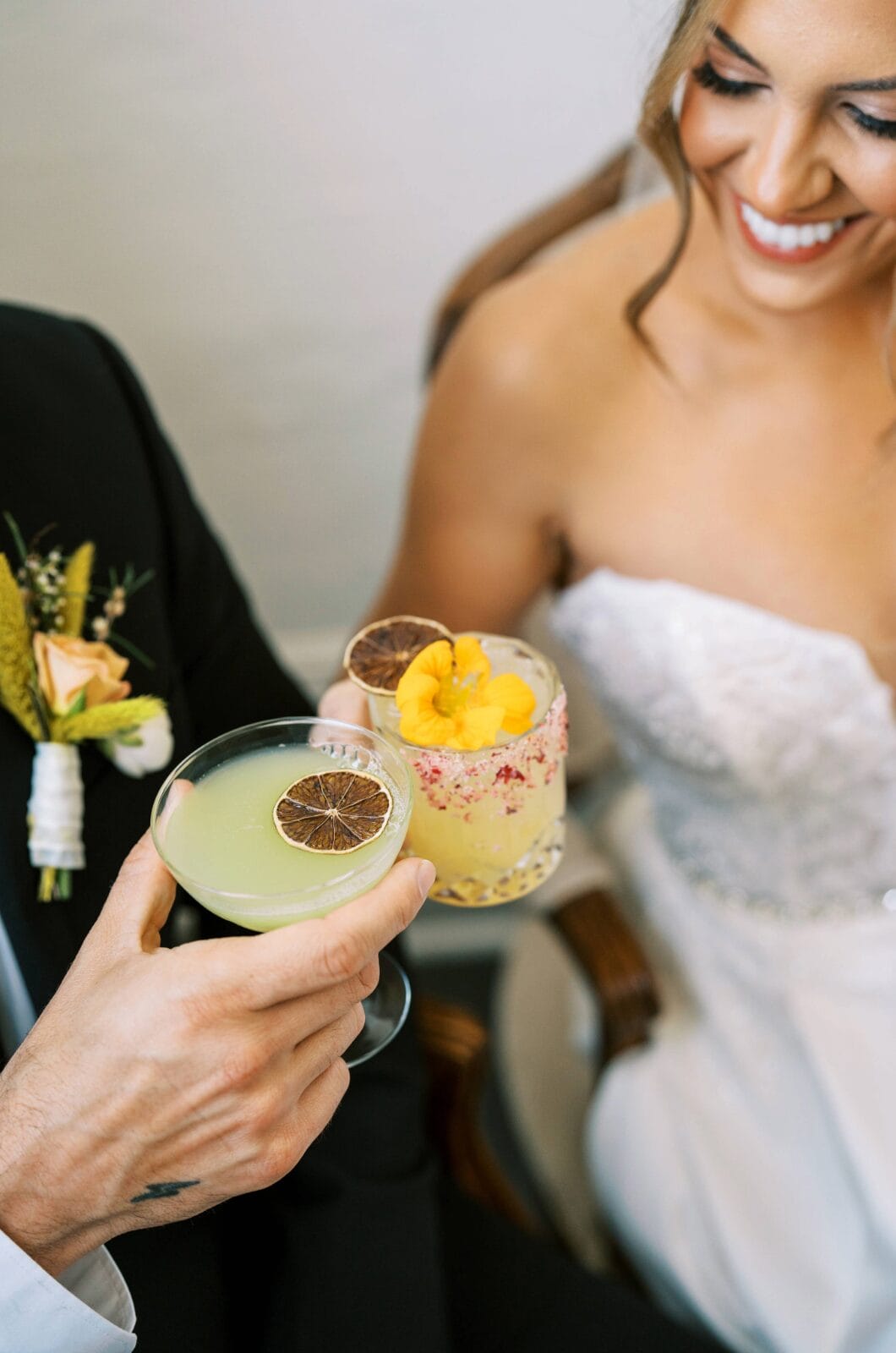 Fruit tablescapes for weddings.