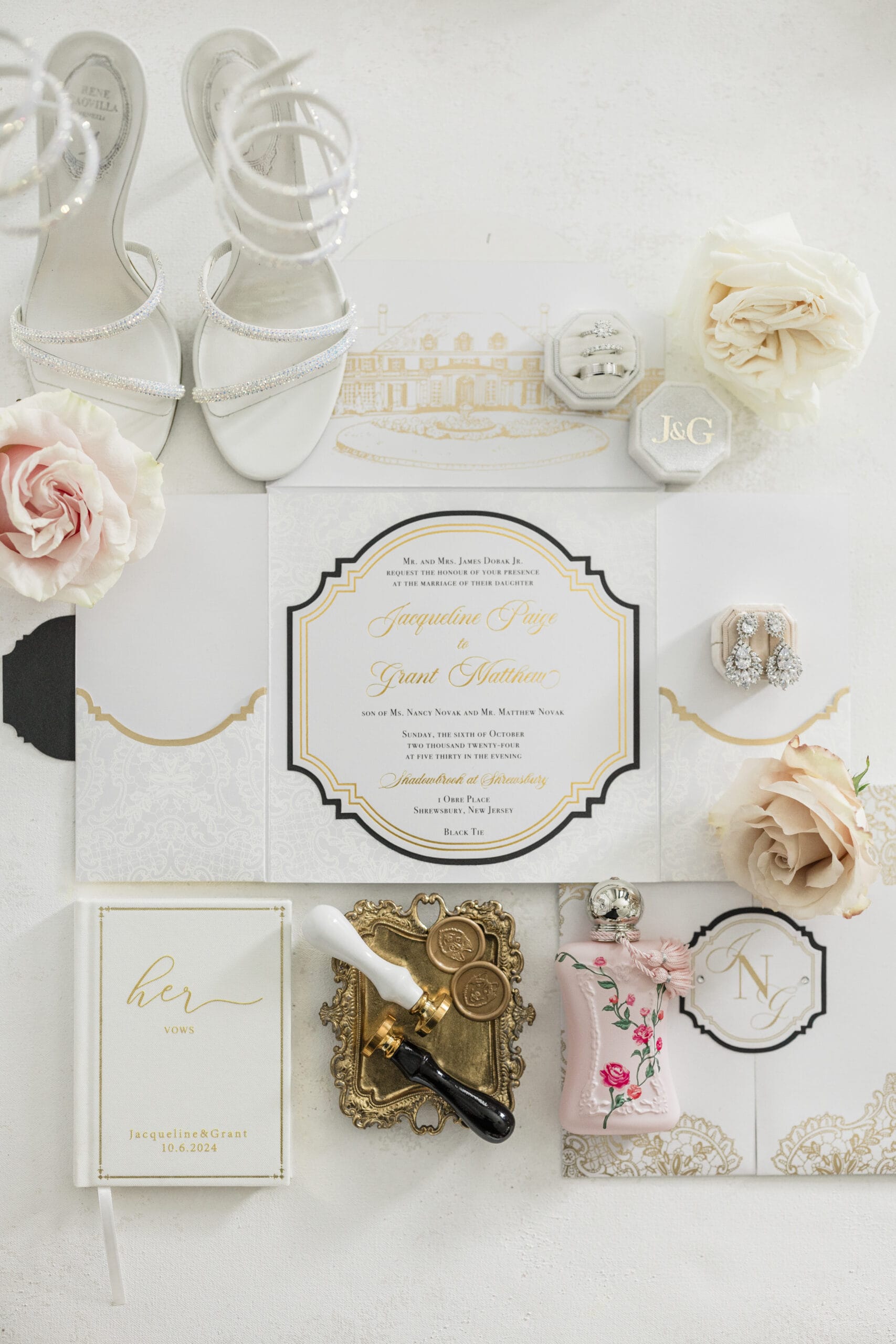 An elegant wedding at Shadowbrook at Shrewsbury.